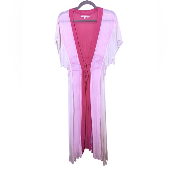 NFC Free People Other - NFC X Free People Womens Sheer Chiffon Boho Long Kaftan Kimono Robe Sz O/S